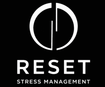 reset stress management logo design